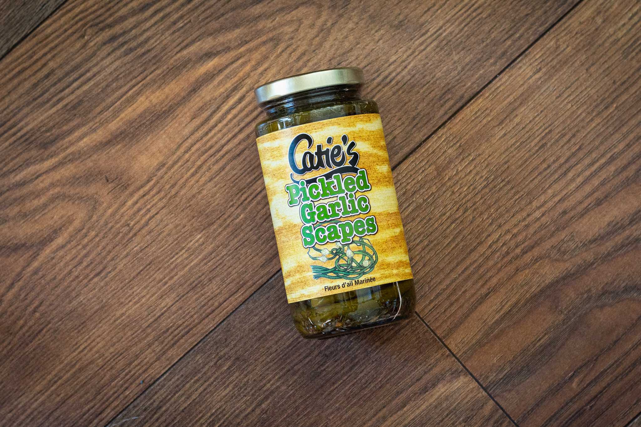 Pickled Garlic Scapes by Catie’s Preservesg