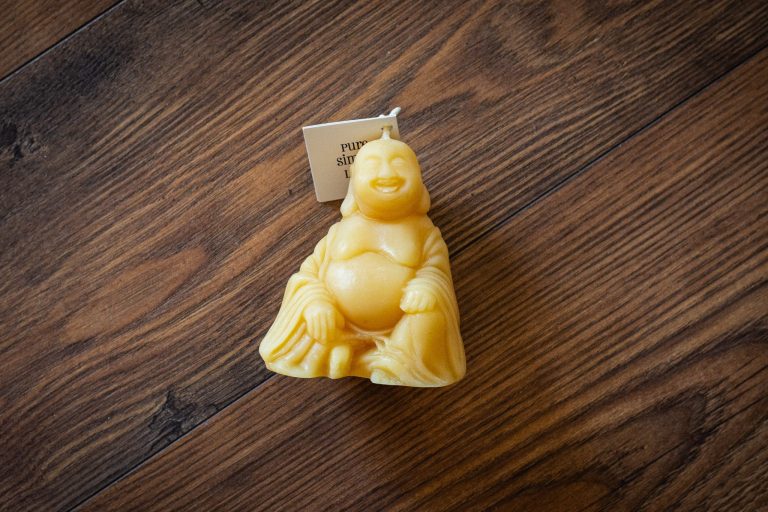 Laughing Buddha Candle By Bees Wax Works